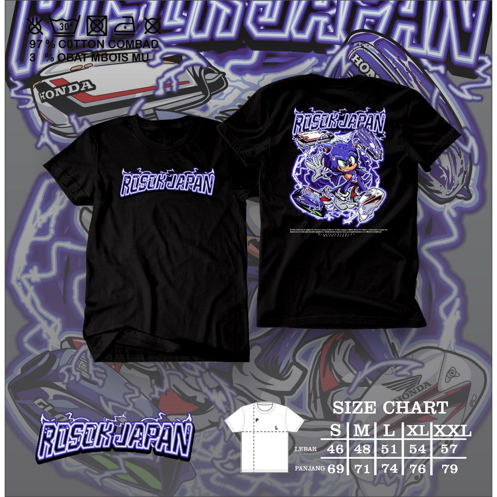 KAOS ROSOK JAPAN VOL 4 KAOS CB GL TIGER HEREK KAOS TERBAIK