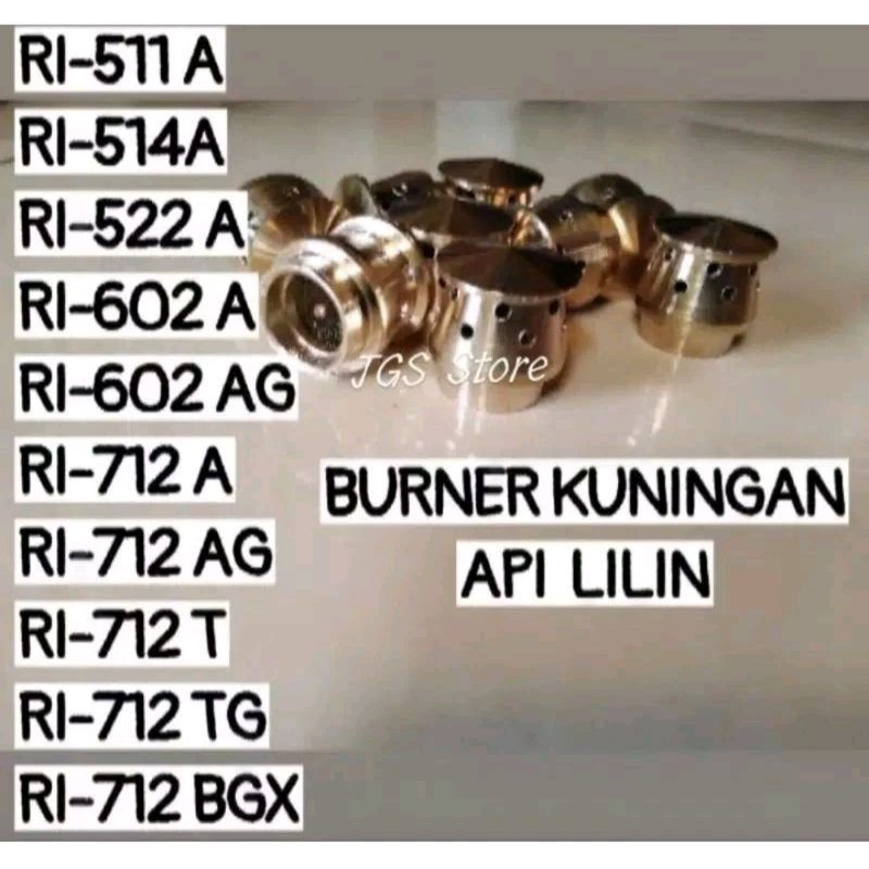 burner api lilin kompor gas rinnai