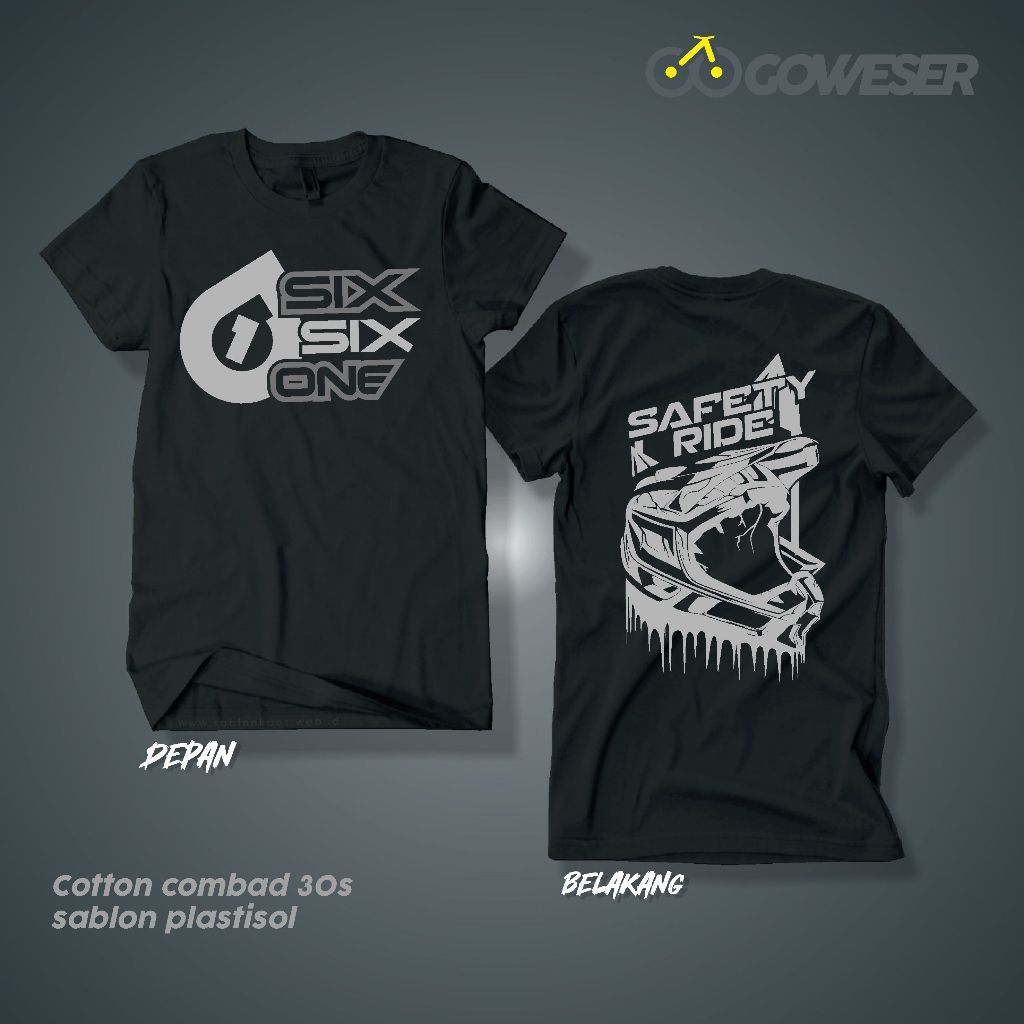 Kaos MTB/ Kaos Sixsixone/ T-Shirt 661/ 661- SEFTY/ T-shirt Sixsixone/ T-shirt MTB Rider/ Kaos Gowese