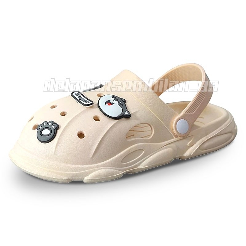 Sandal Wanita Kodok Selop Baim / Sandal Sepatu Wanita Karet Dewasa