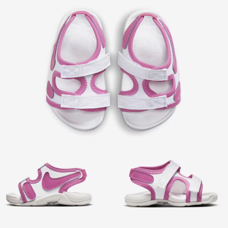 Nike Sale sepatu sandal nike sunray adjust 6 putih pink