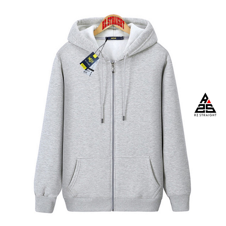 Rz Straight Jaket Zipper Distro Polos Jaket Resleting Unisex