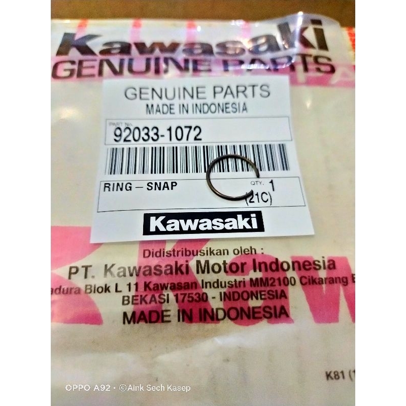 ring snap clip piston athlete blitz edge zone kaze r ksr110 zx130