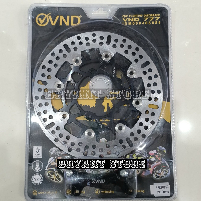 PIRINGAN CAKRAM DEPAN VND ORIGINAL 260MM 777 VARIO 125 NEW VARIO 150 NEW DISC DISK BRAKE 260 MM VARIO125 VARIO150 LUBANG BAUT 5 DISKBRAKE DISCBRAKE