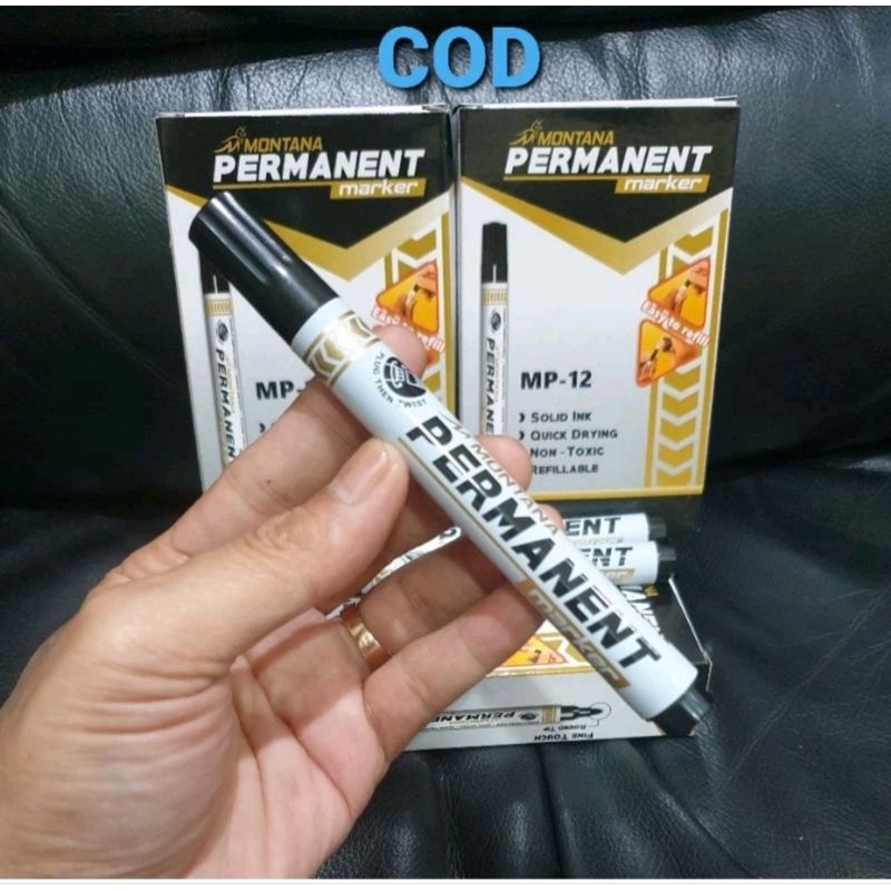 

SPIDOL HITAM PERMANENT MONTANA MP12 EASY TO REFILL