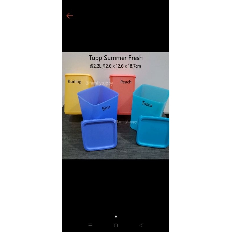 Tutup Tupperware/ tutup toples summer fresh