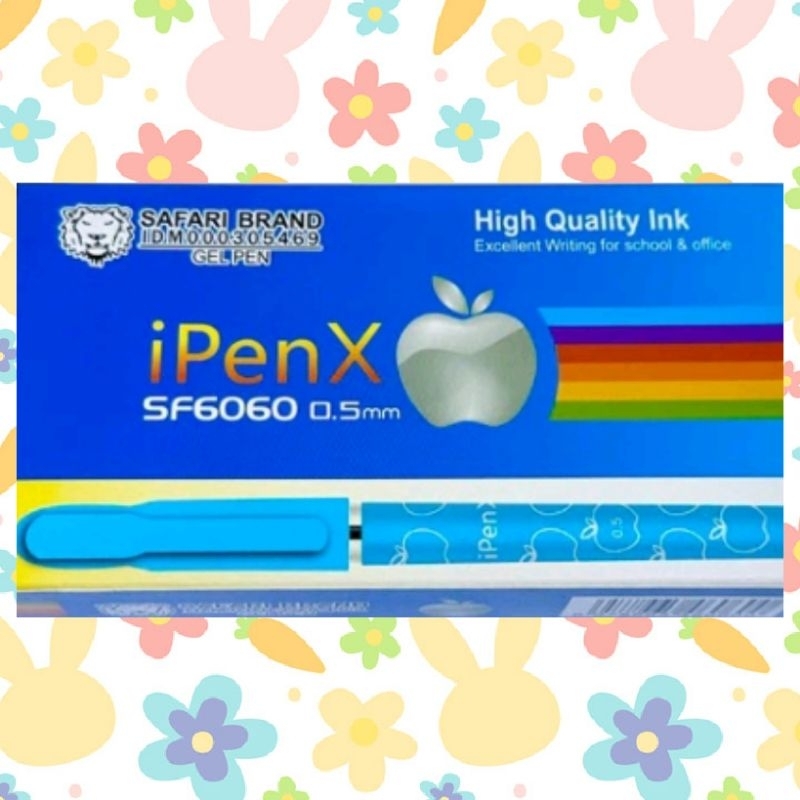 

( 1 lusin / 12 pcs ) Bulpen Gel iPen X Safari Brand SF 6060 0.5mm
