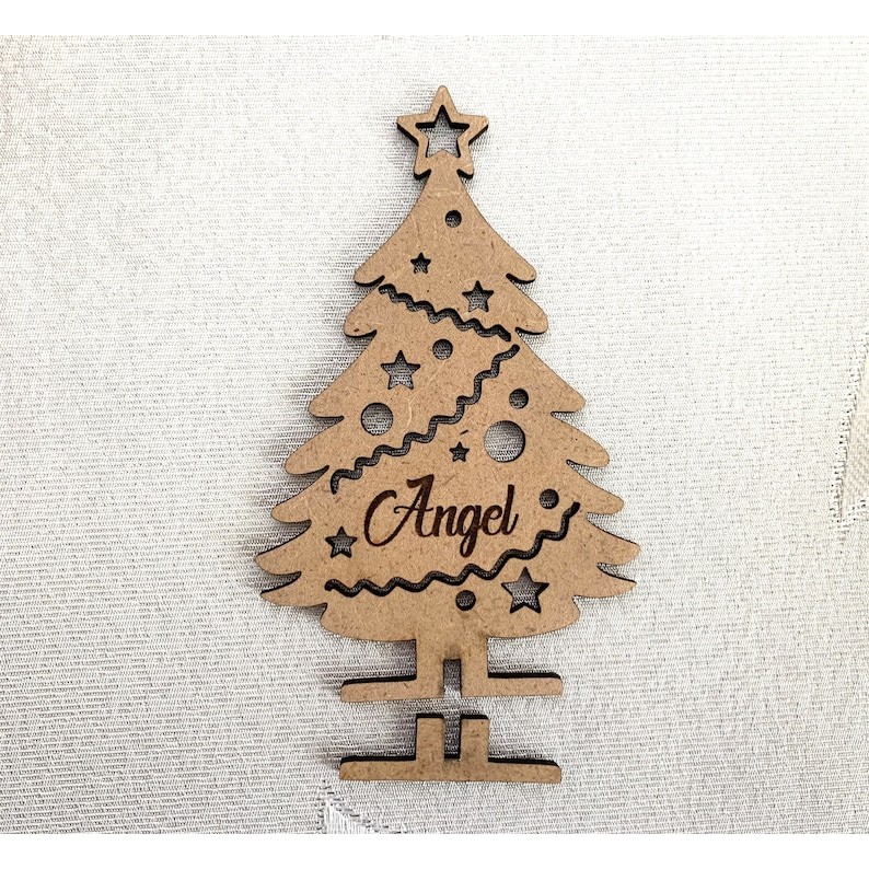 Hiasan Pohon Natal Custom Nama Kayu Christmas Ornament Gantungan Hiasan Ornamen Natal Kado Natal Chr