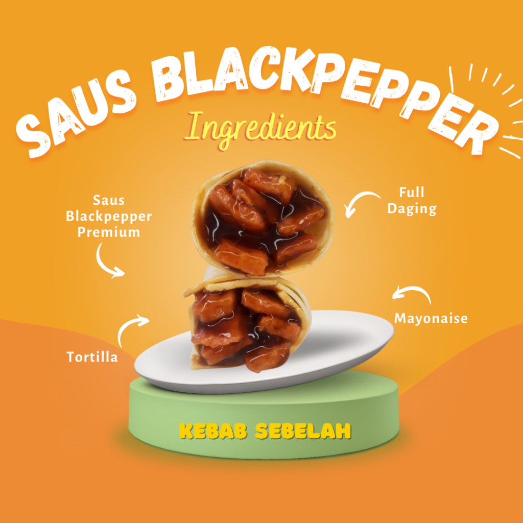 

Kebab Saus Blackpepper (Kebab Frozen Kecil (diatas uk. Mini) Isi 5)