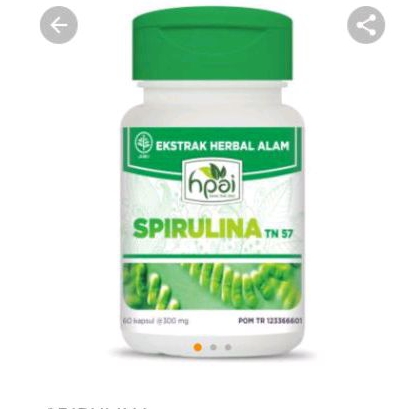 

SPIRULINA - Herbal Untuk Nutrisi, Pemulihan Pasca Sakit, Anemia - HNI HPAI
