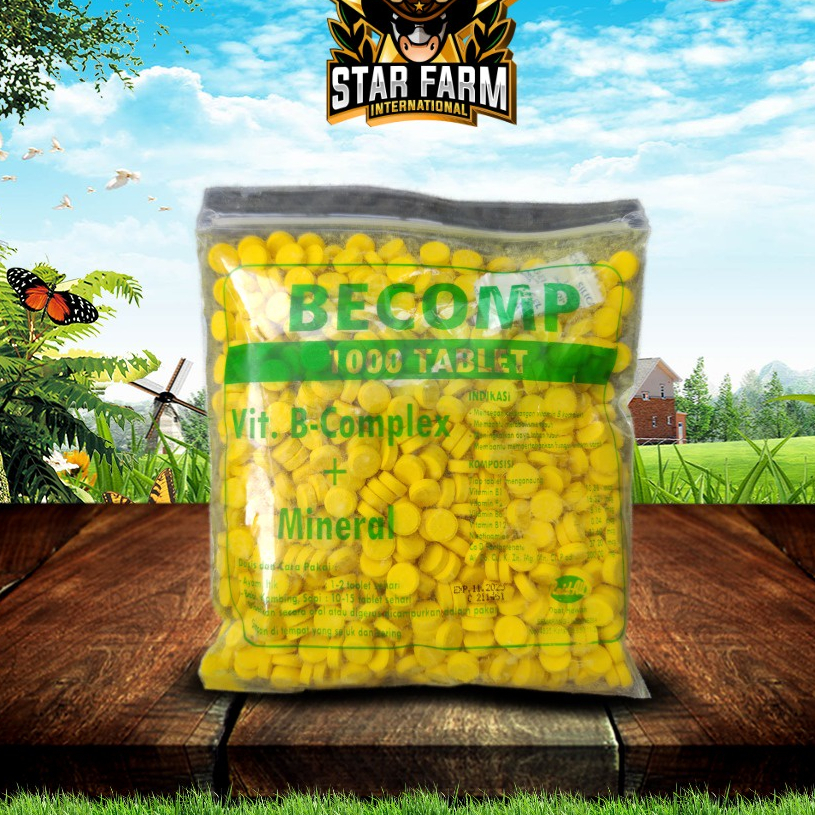 Vitamin B Kompleks BECOMP 1 Pack isi 1000 Tablet - Star Farm