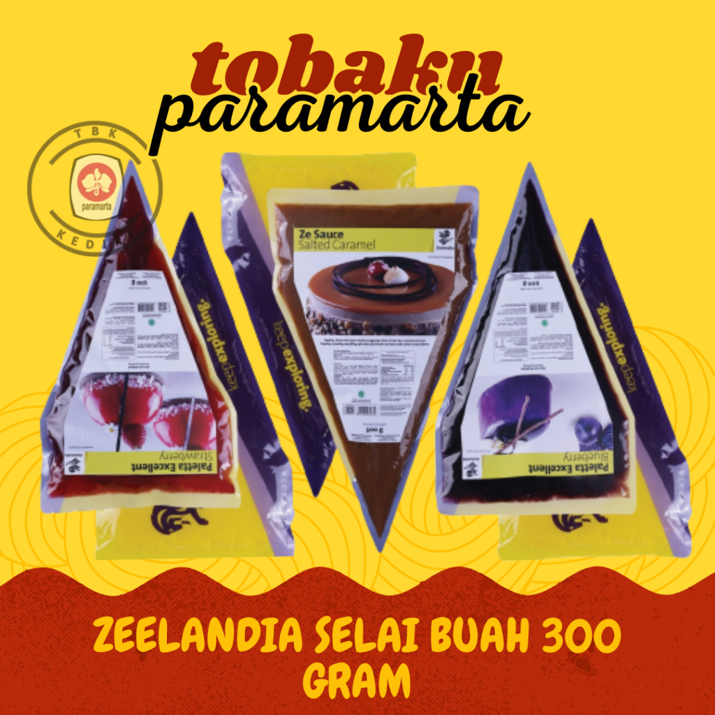 

SELAI BUAH SELAI ROTI ZEELANDIA ZE SAUCE PALLETTA EXCELLENT 300 GRAM / SELAI ROTI MURAH