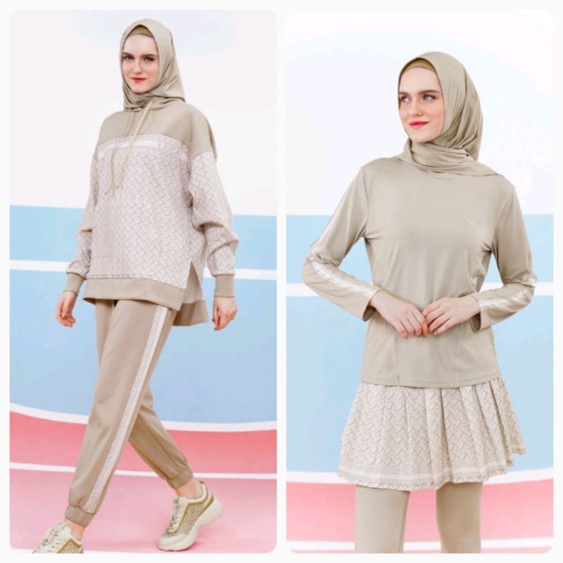 Athleisure top jogger Buttonscarves Laica