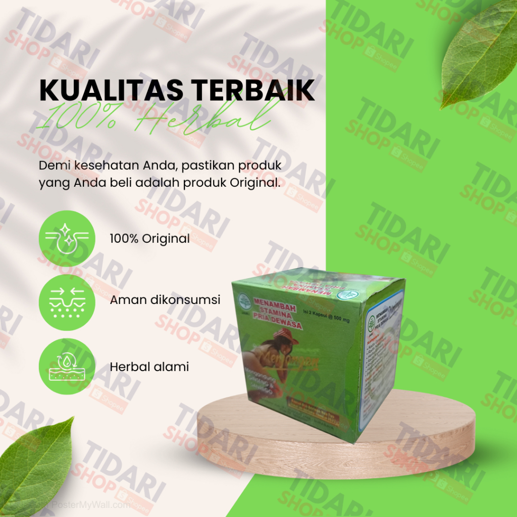 

Suplemen Kesehatan Herbal Kapsul Menjangan Original Obat Vitalitas Pria