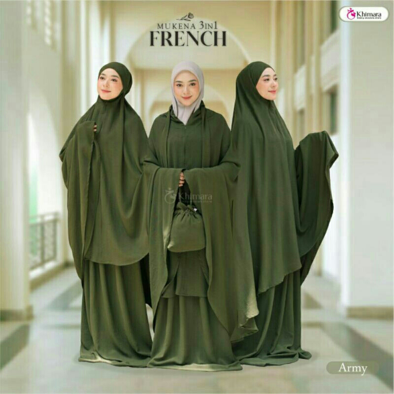khimara french 3in1 mukena murah