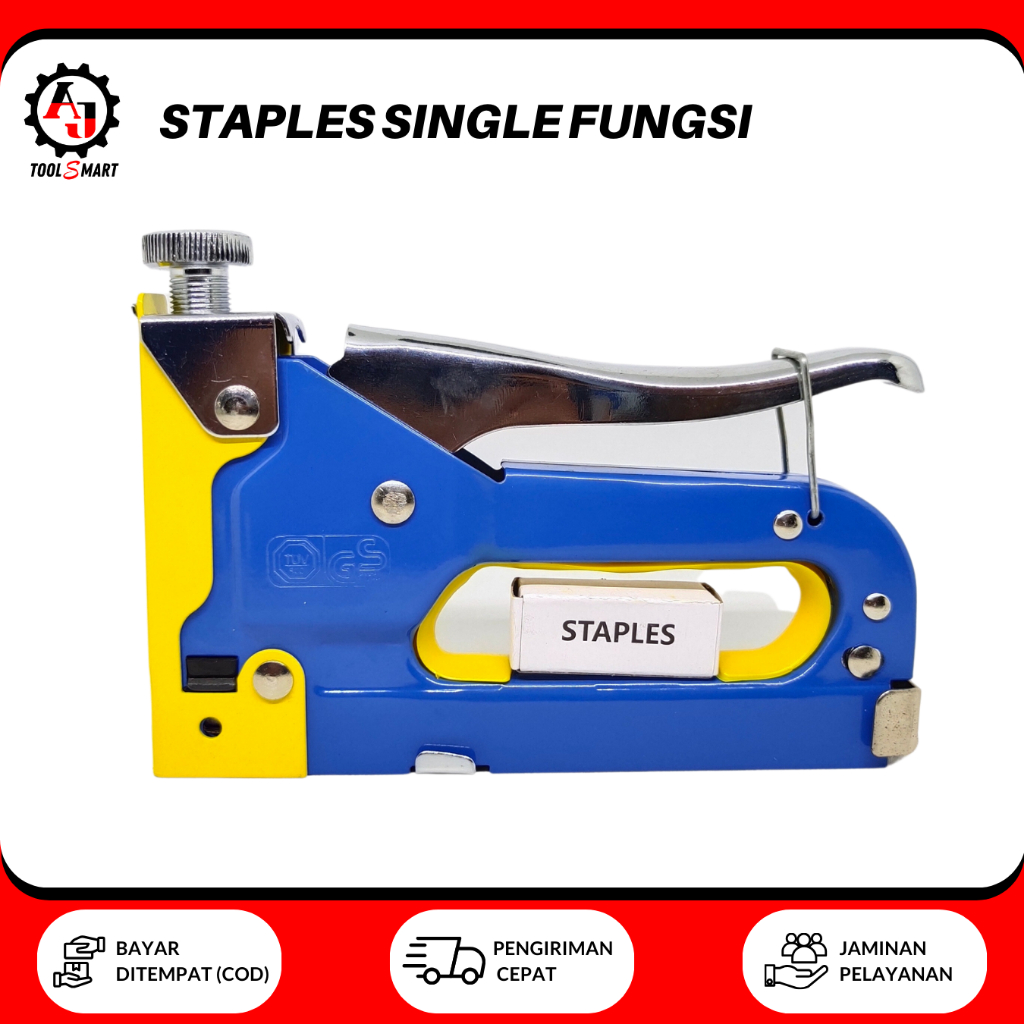 

Staples Tembak Single Fungsi CPT National Gun Tacker Stapler Perekat Powerfull