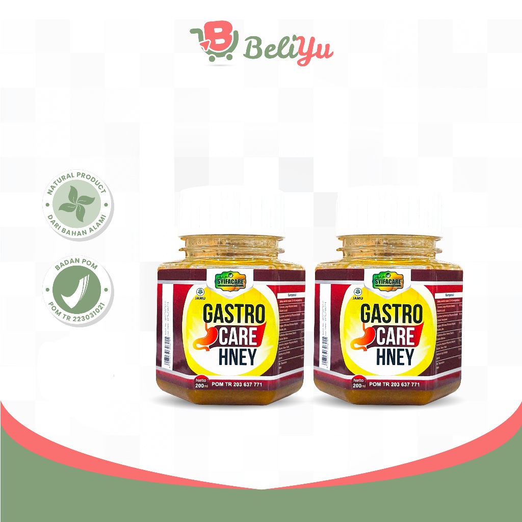

(PROMO HEMAT 2 Botol Madu GASTRO Care Hney) Obat ASAM LAMBUNG GERD MAAG Kronis Gangguan Pencernaan - BPOM Halal