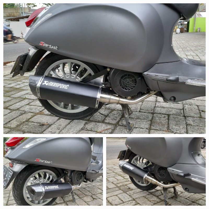 Knalpot AKRAPOVIC Benelli Panarea125 Vespa Matic Full System PNP