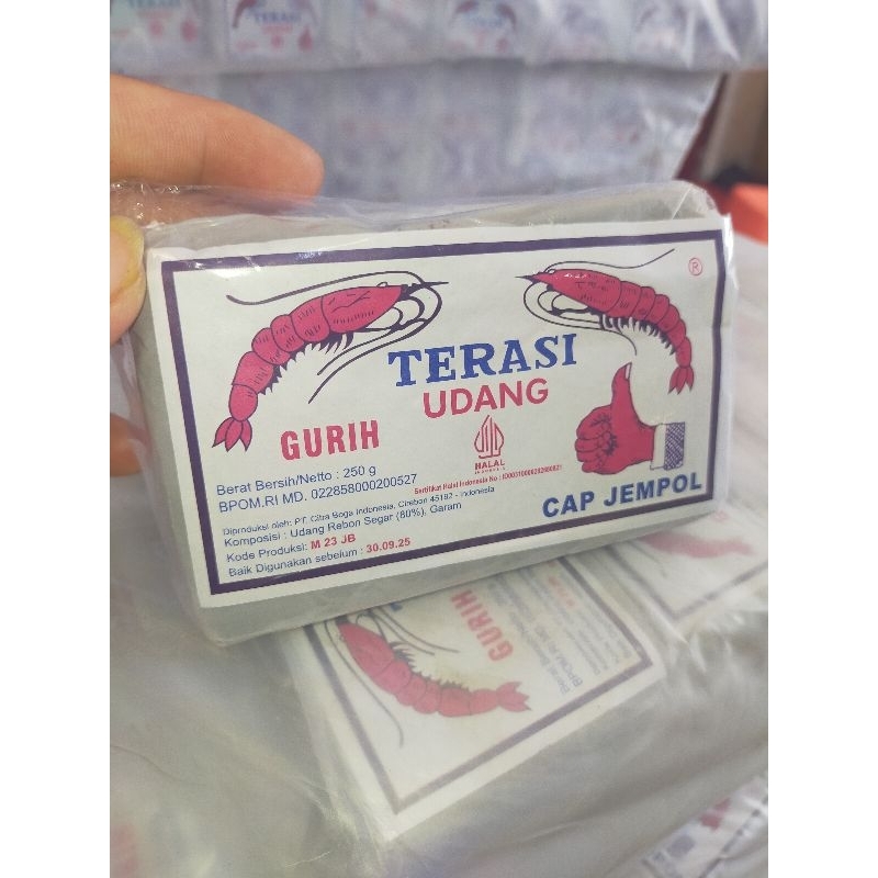 

Terasi Udang Asli Cap Jempol Kemasan 250 Gram