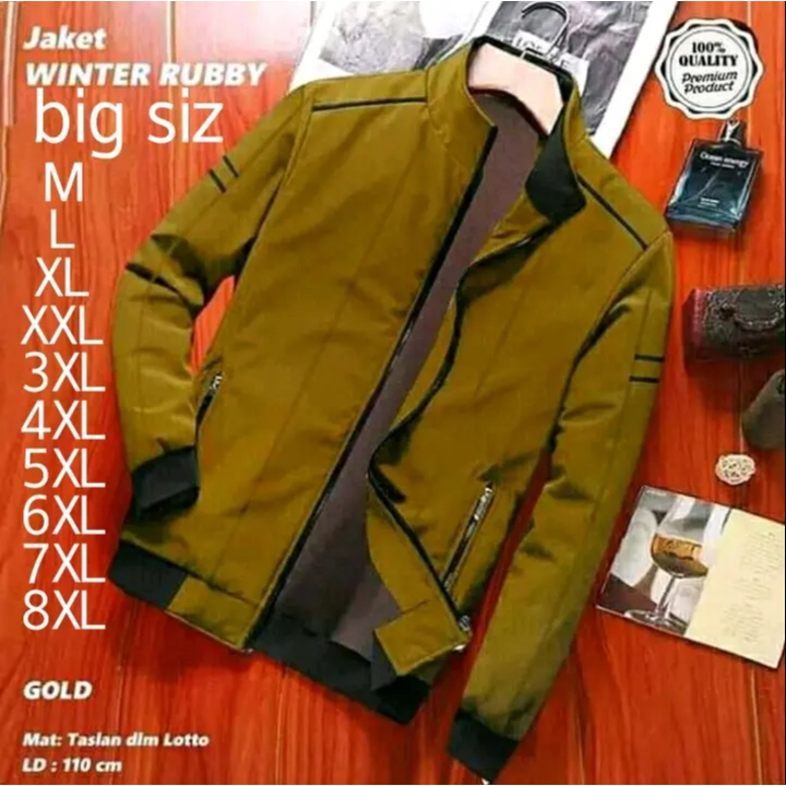 jaket wanita jumbo jaket pria winter 3xl-8xl