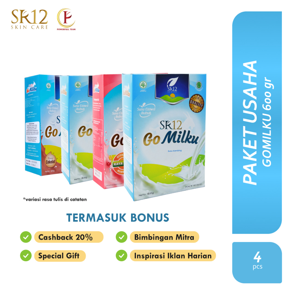 

PAKET USAHA GOMILKU 600GR SR12 SUSU KAMBING ETAWA BUBUK BB BOSTER