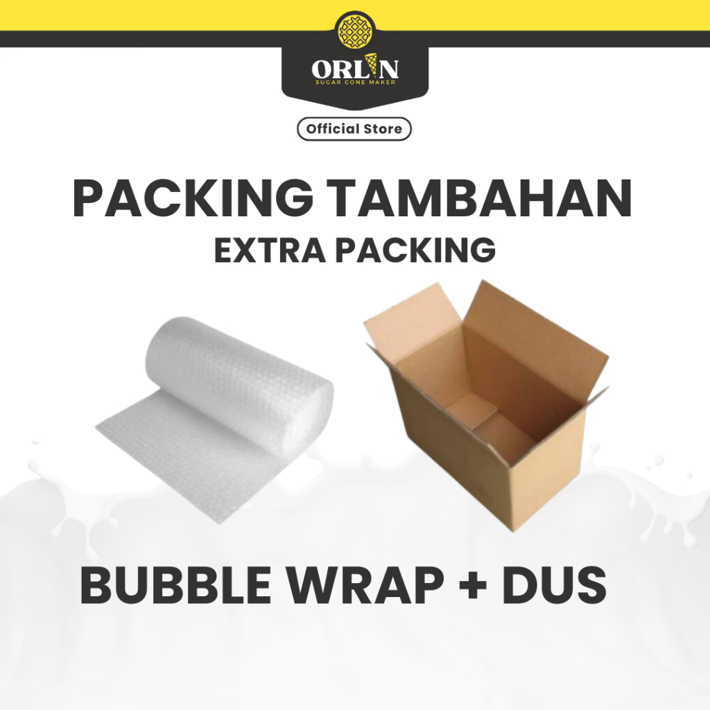 

Extra Packing Tambahan Bubble Wrap+Dus