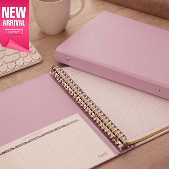 

Bantex Binder Note B5 26 Ring Besi Loose Leaf Multiring Binder Light Lilac