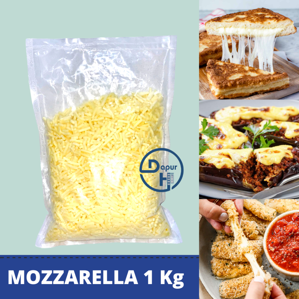 

LEPPRINO Keju Mozzarella Shredded 1 Kg Halal │ Import America