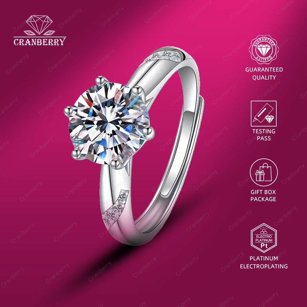 TERLARIS Cincin Couple Pasangan Wanita Lamaran Tunangan 1 gram Buat Pacar Cranberry jewellery