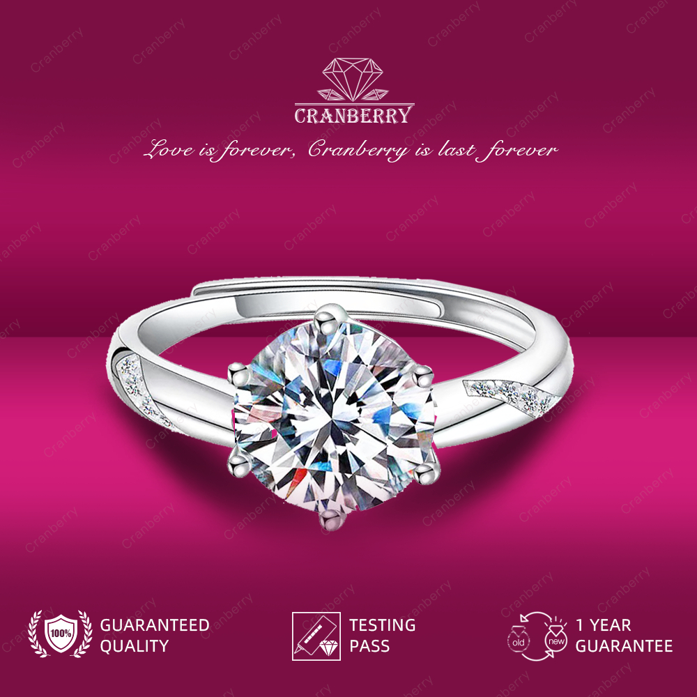 Cincin Couple Pasangan Wanita Lamaran Tunangan 1 gram Buat Pacar Cranberry jewellery official R02