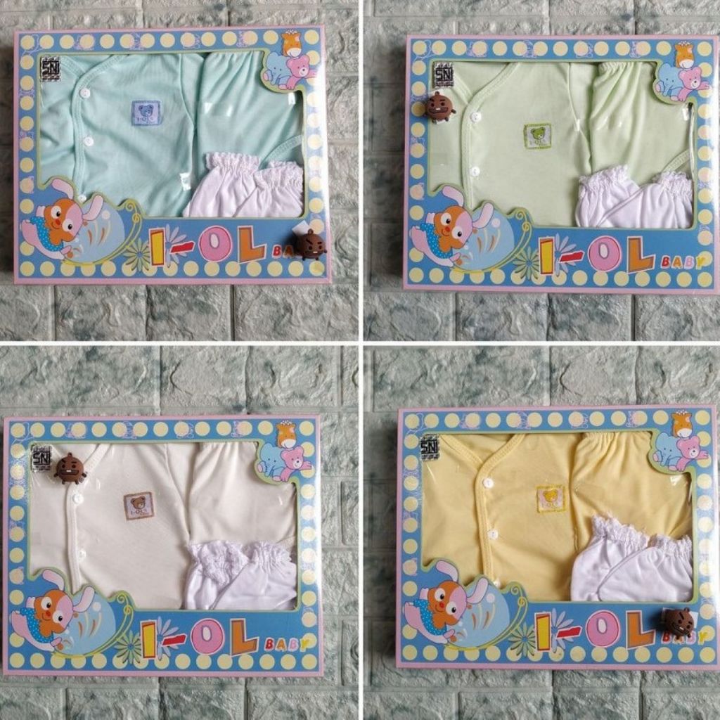 baju bayi set i-ol baby-baju bayi set murah berkualitas-gift set i-ol