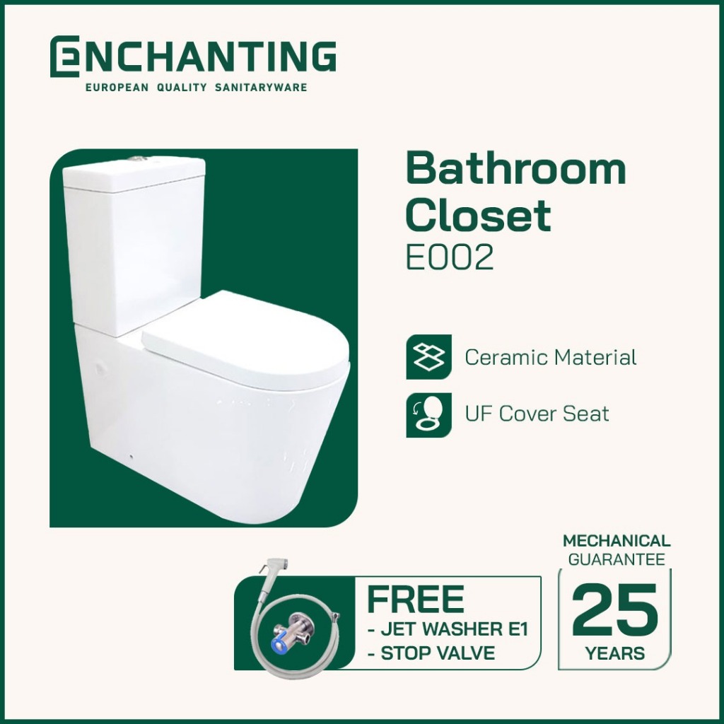 Toilet / Kloset Duduk Europe Enchanting E002 (Kurir Toko Khusus Area Tertentu)