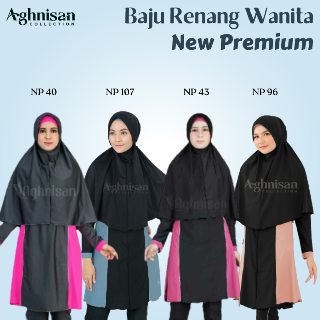 Ready stock Baju renang muslim Spandex lycra Premium