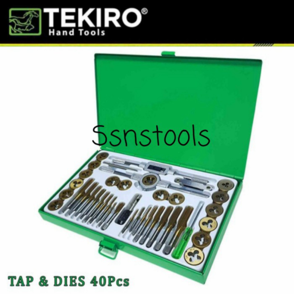 Tap  dies set Tekiro alat snai senai taps die kit drat baut Original Berkualitas