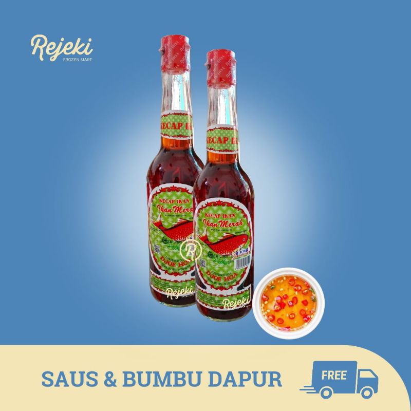 

Kecap Ikan Merah Djoe Hoa Fish Sauce 620ml - Rejeki Frozen Mart