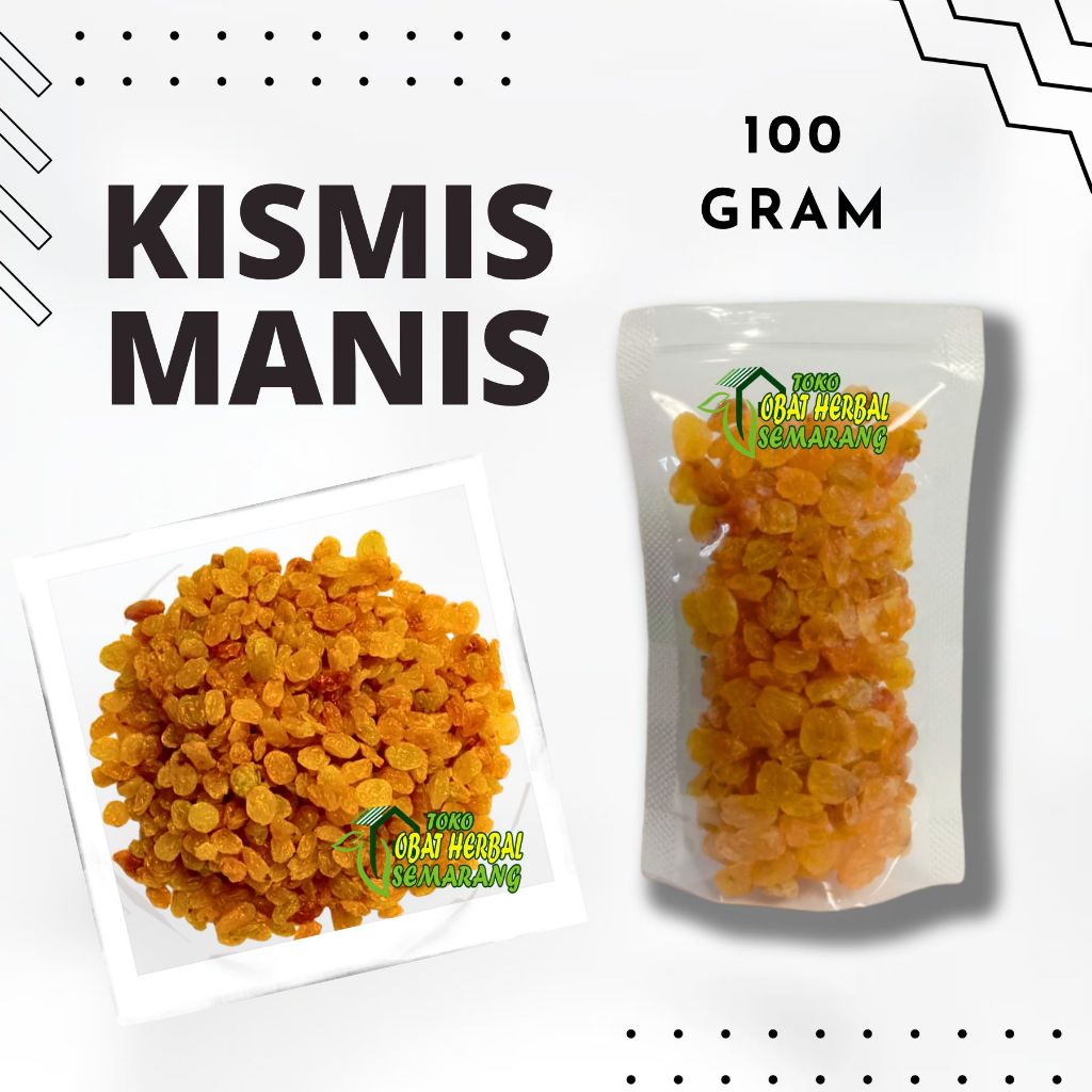 

100 Gram Kismis Manis Oleh Oleh Haji Umroh | Kismis Premium Asli Import Khas Arab Saudi Original 100% Kemasan Repack Pouch Makanan Oleh Oleh Gift Haji Dan Umroh