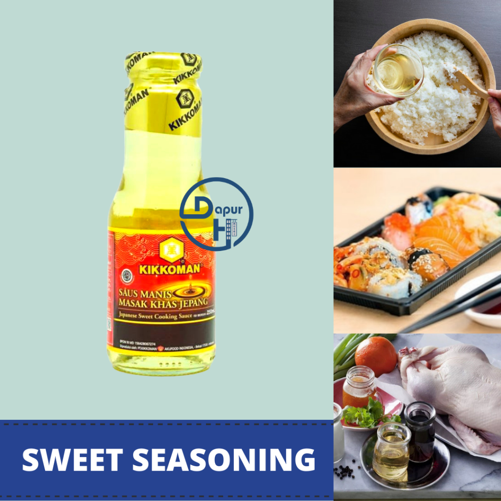 

KIKKOMAN Japanese Sweet Seasoning 250ml Halal /Pengganti Mirin//