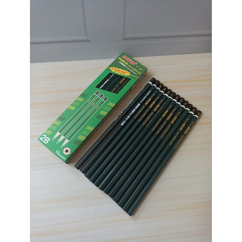 

pensil 2B joyko isi 12pcs/pensil alat tulis
