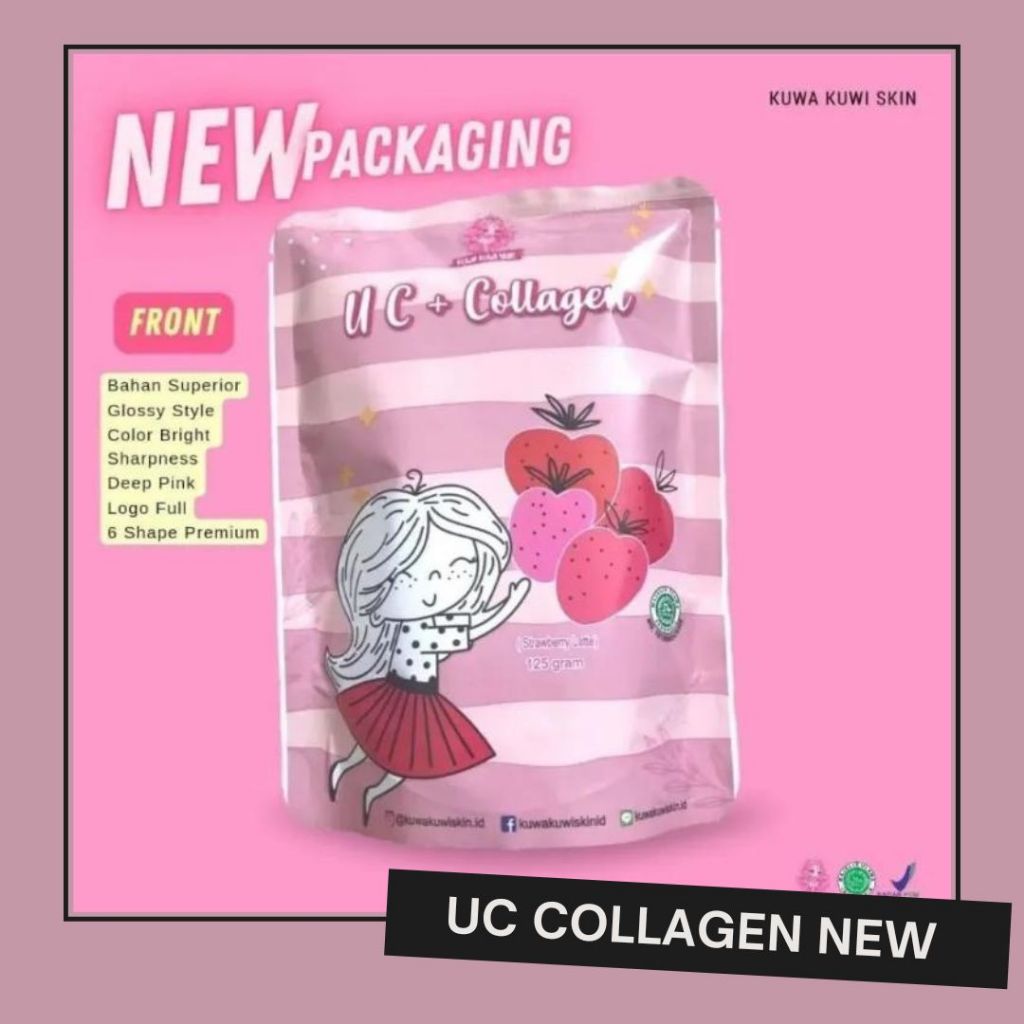 

UC COLLAGEN PEMUTIH KUWA KUWI SKIN UC + COLLAGEN (STRAWBERRY LATTE)