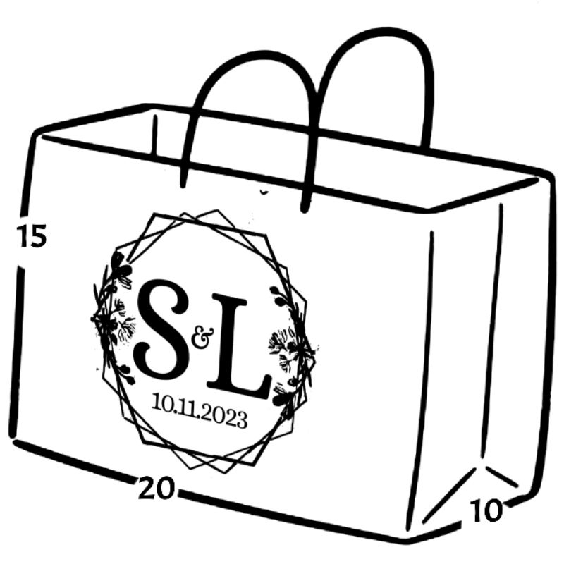 

paper bag 20 x 10 x 15 coklat tali hitam sablon