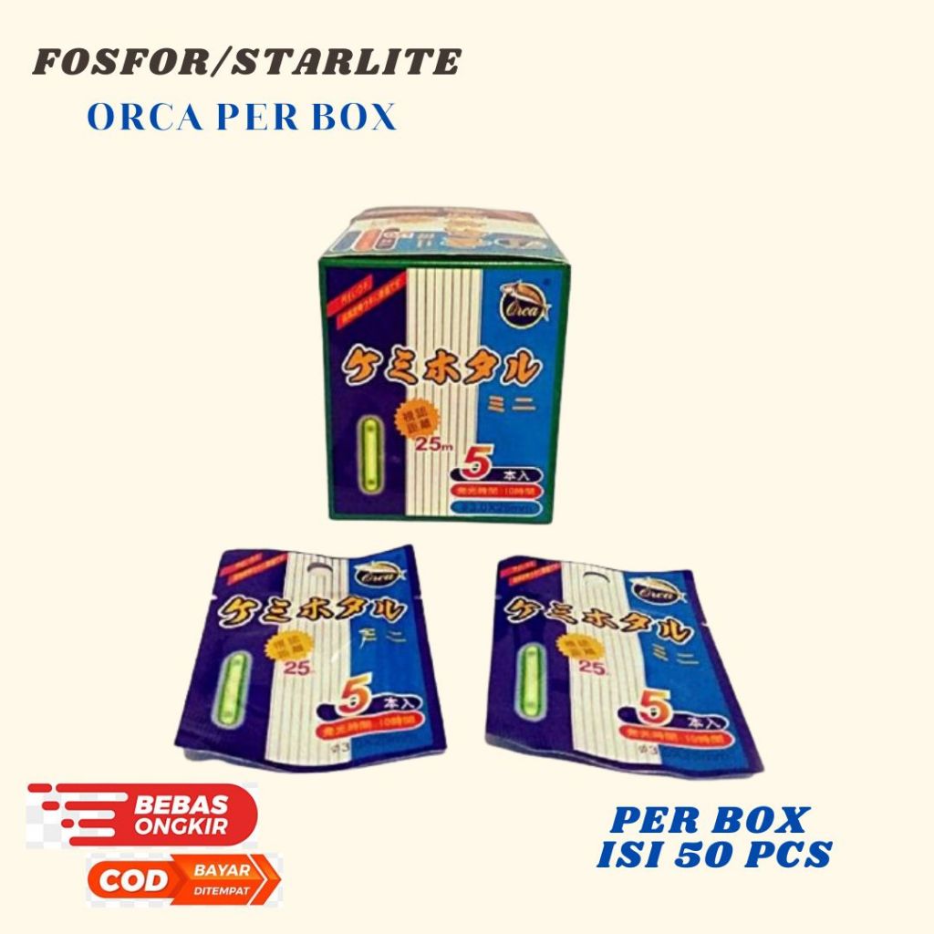 Starlite/Fosfor Pancing Orca isi 5 25mm