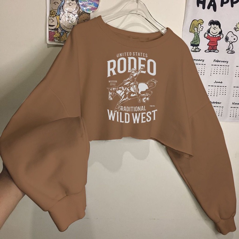 Sweater Crop ROD WILD WEST Babyterry