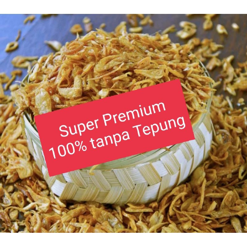 Bawang merah goreng Asli 1KG | 100% TANPA TEPUNG | Brambang Goreng 100% Original