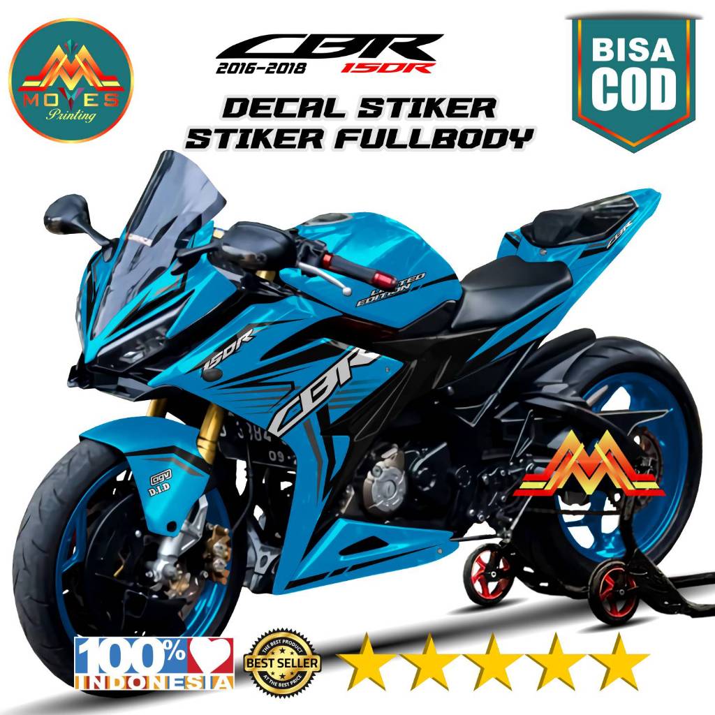 BISA COD, stiker cbr 150r decal stiker motor cbr 150r full body stiker cbr 150r 2017 facelift stiker