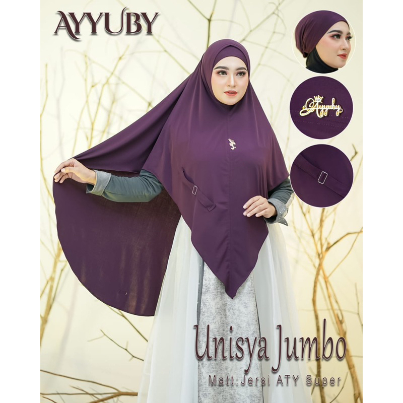 JILBAB DAILY INSTAN JERSEY SYARI NON PET SIRIA FREE INNER HIJAB POLA V JUMBO ORI AYYUBY PREMIUM HIJA