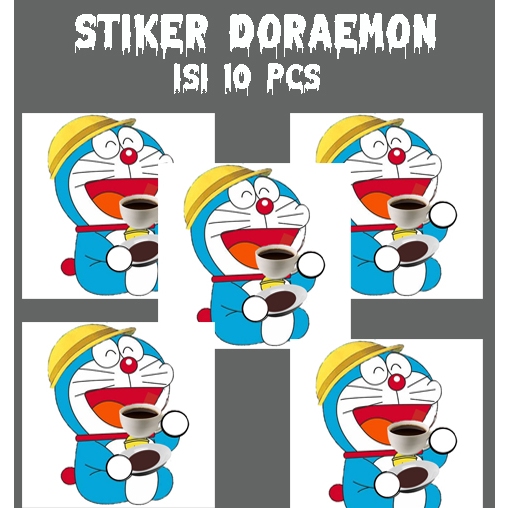 

Sticker Doraemon Ngopi Isi 6 pcs - Ukuran gambar 8x8 - Bahan vinyl anti rusak