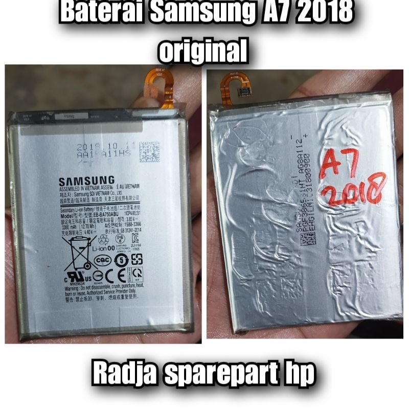 Baterai Samsung A7 2018 original