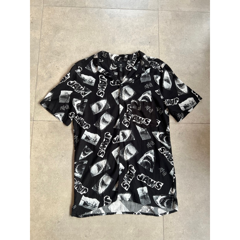 kemeja pria HM original bahan hawai