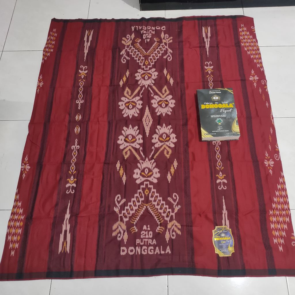 Sarung Donggala a1 210 MGT Rayon Songket Asli Habib Abdillah