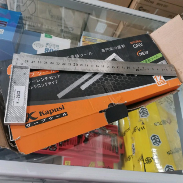 

Siku tukang 30 cm Kapusi penggaris siku Diskon